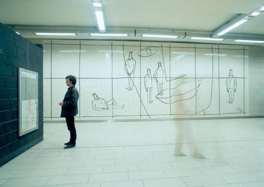 Metrostation Maalbeek Brussel, ontwerp Benoît, renovatie De Smet Vermeulen architecten