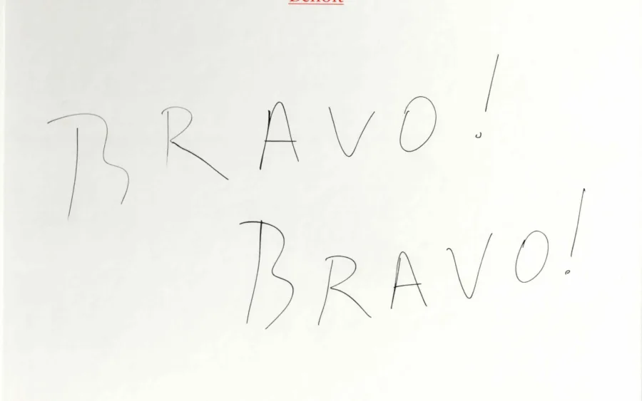 Bravo! Bravo!, cover (Uitgeverij Jef Meert, 2000)